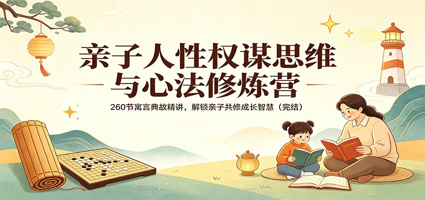 亲子人性权谋思维与心法修炼营：260节寓言典故精讲，解锁亲子共修成长智慧(完结)