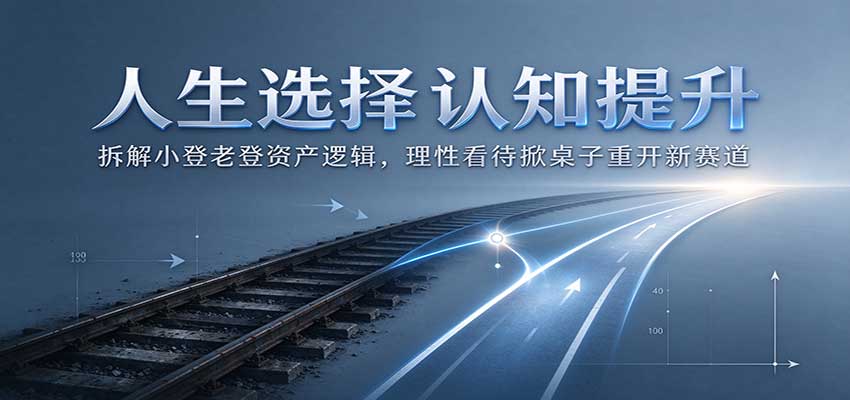 人生选择认知提升：拆解小登老登资产逻辑，理性看待掀桌子重开新赛道