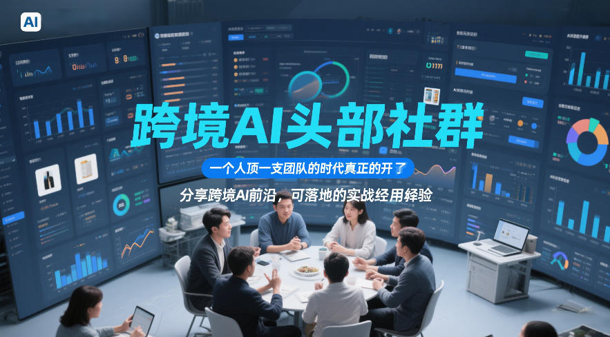 跨境AI头部社群，一个人顶一支团队的时代真正的开始了，分享跨境AI前沿，可落地的实战经验(更新5月23日)