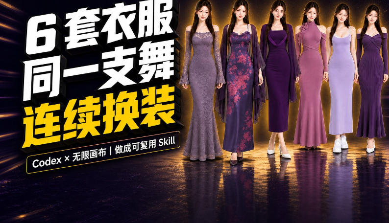 同一支舞,6套衣服按顺序切换:我把服装换装视频做成了一个Skill