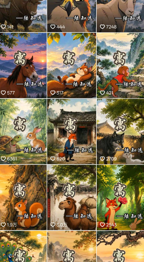 抖音某博主的AI寓言故事动画教学,涵盖封面设计、AI动画生成、工具、低成本薅羊毛生成,轻松入局蓝海赛道变现