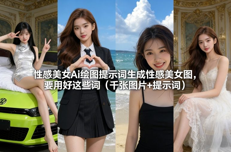 性感美女Ai绘图提示词生成性感美女图,要用好这些词(千张图片+提示词)